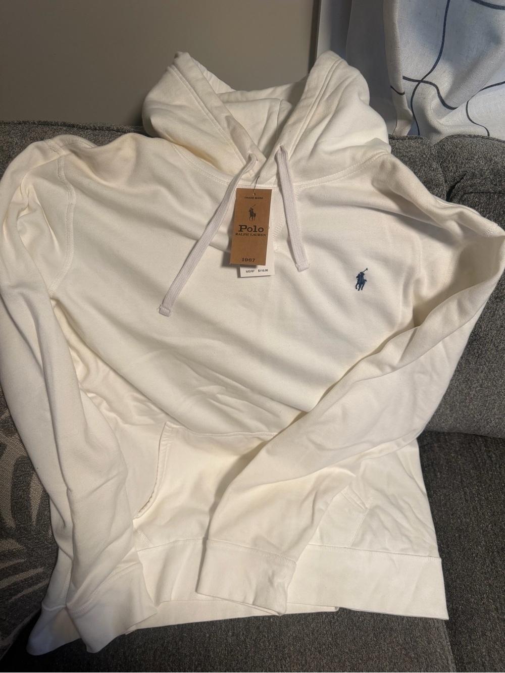 Ralph Lauren Cream Crewneck Hoodie
